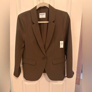 OLD NAVY Taylor Fitted Blazer – Reishi Brown – S Petite NWT